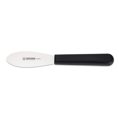 Giesser Streichmesser 9cm schwarz Streichpalette halb-flexible Klinge oval 87959