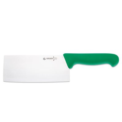 Giesser Hackmesser 17 cm grün breite Edelstahl-Klinge Balligschliff 8466 17 gr