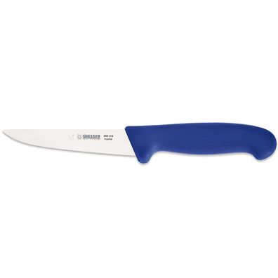 Giesser Stechmesser 13cm blauer Griff kurze Messerklinge Fleischmesser 3005 13 b