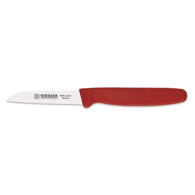 Giesser Gemüsemesser 8 cm rot Schälmesser gerade gestanzte Klinge 8305 sp 8,0 r