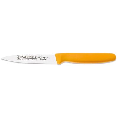 Giesser Schälmesser 10 cm gelb Gemüsemesser spitze gestanzte Klinge 10315 sp10 g