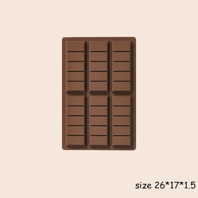 Schokoladenform, FDA-Platin-Silikonform in Lebensmittelqualität, Backwerkzeuge (C)