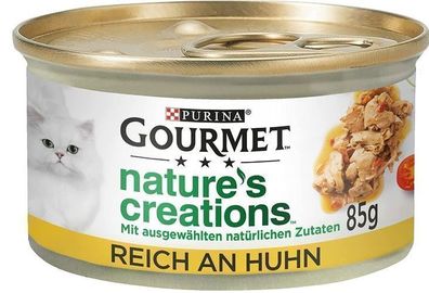 Purina Gourmet Huhn Nassfutter 85g - Ausgewogene Mahlzeit