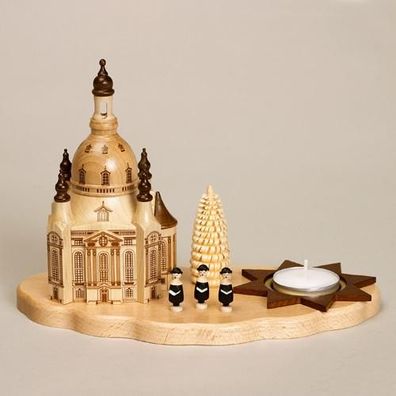 Kerzenhalter Kurrende mit Dresdener Frauenkirche HxLxB 15x21,5x12cm NEU