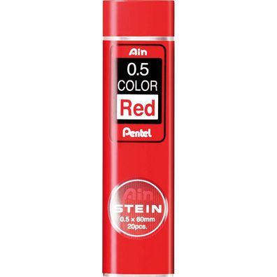 Pentel C275-RD Druckbleistift-Farbmine AIN STEIN rot