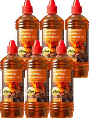 6L Anzündgel Brennpaste Gel Bioethanol für Tischfeuer Brenngel Dosen Fondue