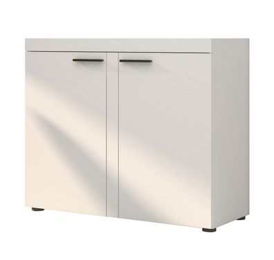 FURNIX Sideboard Marcuss Kommode 2-türig Anrichte B 97 cm modern praktisch WEISS