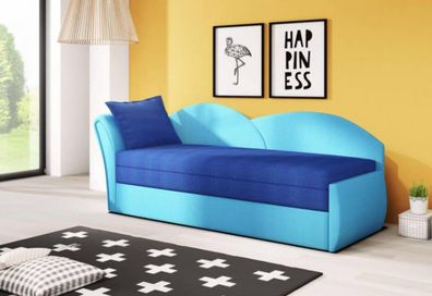 FURNIX Sofa AGNESS 2-sitzer Schlafsofa mit Bettkasten und 1 x Kissen ALV29 + ALV22