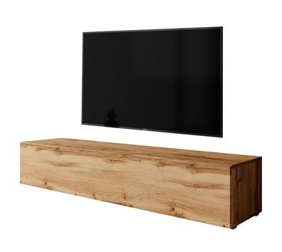 Furnix TV-Kommode Zalvo 160 cm 3 Ablagen mit Klappe Wotan