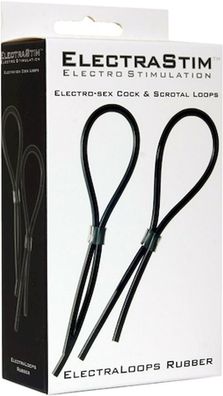 ElectraStim Rubber Adjustable Cock And Scrotal Loops