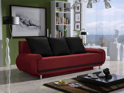 FURNIX Ecksofa AMORIE Schlaffunktion Sofa mit Bettkasten & Kissen NO20-NO21