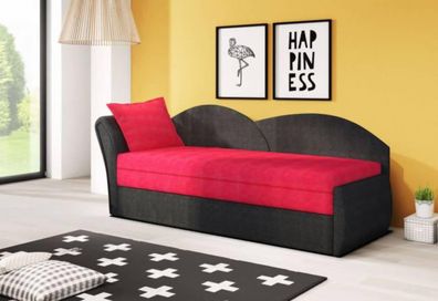 FURNIX Sofa AGNESS 2-sitzer Schlafsofa mit Bettkasten und 1 x Kissen ALV04 + ALV46