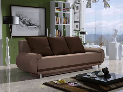 FURNIX Ecksofa AMORIE Schlaffunktion Sofa mit Bettkasten & Kissen NO3-NO4