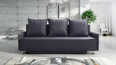 FURNIX Schlafsofa LARI Polstercouch mit Schlaffunktion und Bettkasten NO 14