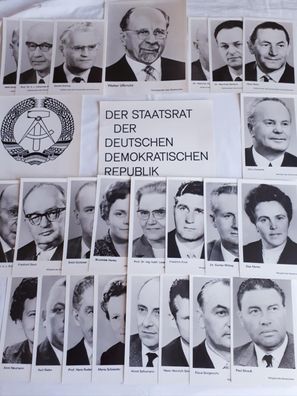 DDR Porträts Staatsrat der Deutschen Demokratischen Republik