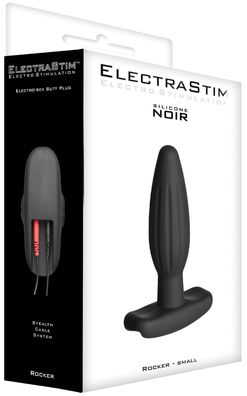 ElectraStim Silicone Noir "Rocker" Small Butt Plug