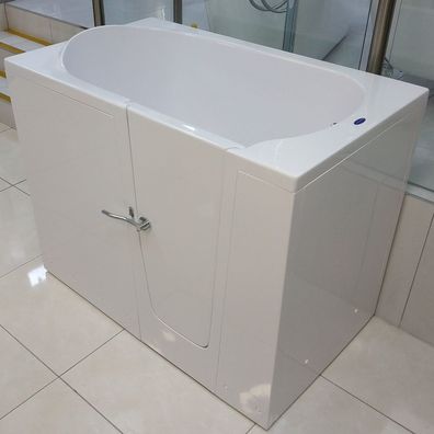 begehbare Sitz-Badewanne mit Tür 115 x 68 x 90 cm, Rechts