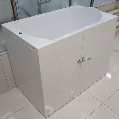 Sitzbadewanne - hohe Badewanne mit Tür 115 x 68 x 90 cm, L