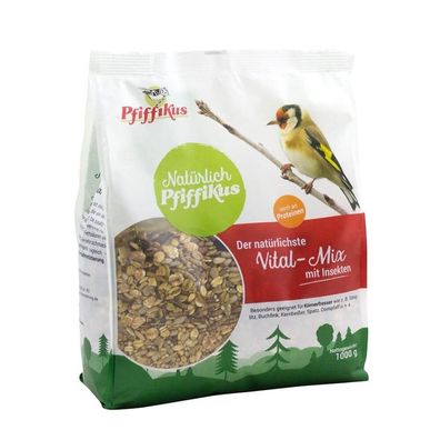 Pfiffikus Wildvogelfutter Gartenvogelfutter Vital-Mix mit Insekten 10kg