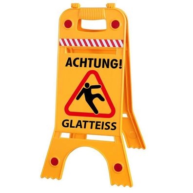 Warnaufsteller Dachaufsteller - Achtung Glatteis - Gr. ca. 28 x 64cm - 308551-4