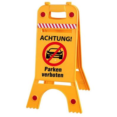 Warnaufsteller Dachaufsteller - Achtung! Parken verboten - Gr. ca. 28 x 64cm - 308553