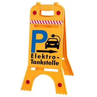 Warnaufsteller Dachaufsteller - P Elektro-Tankstelle - Gr. ca. 28 x 64 cm – 308555