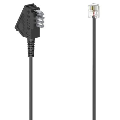 Hama TAE-N Kabel 10m TAE auf Modular-Stecker 6P2C für Fax AB Modem Faxkabel