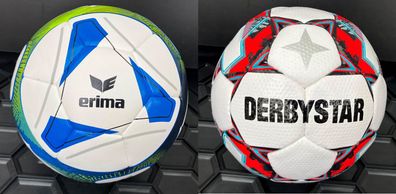 Erima Hybrid Trainingsball royal/lime Derbystar Flash TT Fußball Gr. 5 NEU!