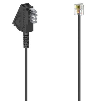 Hama TAE-N Kabel 6m TAE auf Modular-Stecker 6P6C für Fax AB Modem Faxkabel