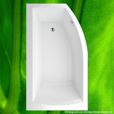 Badewanne 160x98 THERA - Acryl Asymetrisch L