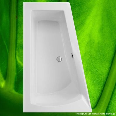 Badewanne 160x100 NERA - Acryl Asymetrisch L