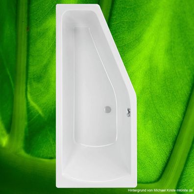 Badewanne 160x75 Harmony - Acryl Asymetrisch L