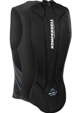 Komperdell Herren Rückenprotektor Super Eco Vest schwarz / blau