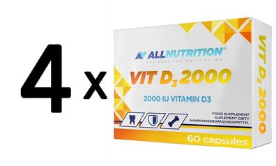 4 x Vit D3 2000 IU - 60 caps