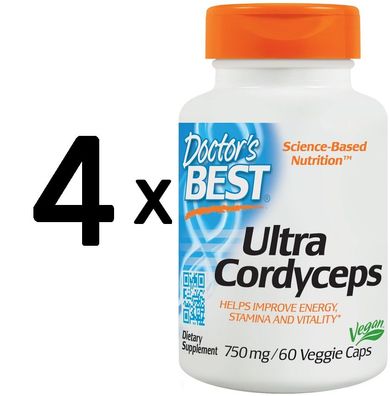 4 x Ultra Cordyceps - 60 vcaps