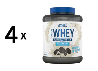 4 x Applied Nutrition Critical Whey (2000g) Cookies N Cream