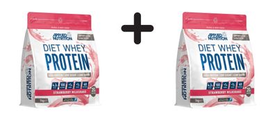 2 x Applied Nutrition Diet Whey (1000g) Strawberry Milkshake