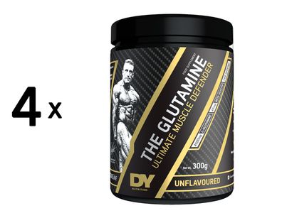 4 x Dorian Yates The Glutamine, Unflavoured - 300g