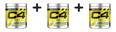 3 x Cellucor C4 Original (60 serv) Green Apple