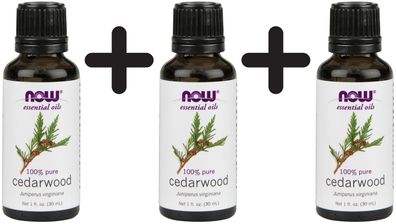 3 x Essential Oil, Cedarwood Oil - 30 ml