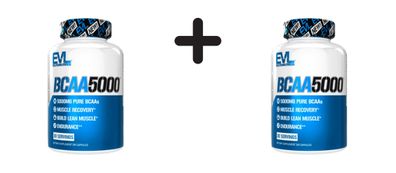 2 x EVL Nutrition BCAA 5000 Caps (240)