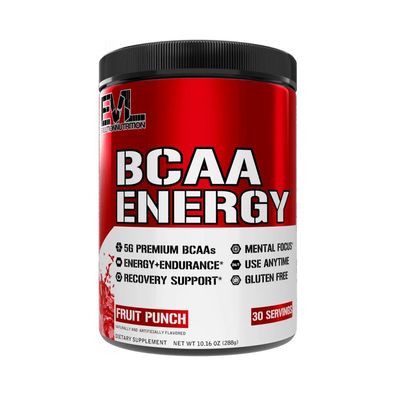 EVL Nutrition BCAA Energy (30 serv) Fruit Punch