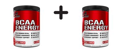 2 x EVL Nutrition BCAA Energy (30 serv) Fruit Punch