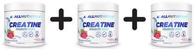 3 x Creatine Muscle Max, Raspberry - 250g