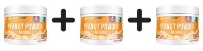 3 x Peanut Powder, Natural - 200g