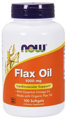 Flax Oil, 1000mg - 100 softgels