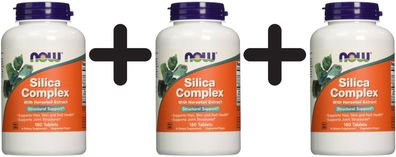 3 x Silica Complex with Horsetail Extract - 180 tablets