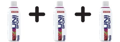 3 x Unisport, Cherry - 500 ml