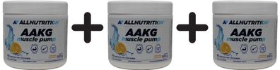 3 x AAKG Muscle Pump, Orange - 300g