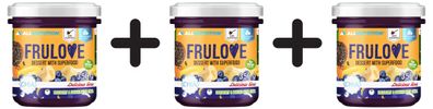 3 x Frulove Dessert with Superfood, Blueberry & Banana with Chia - 350g